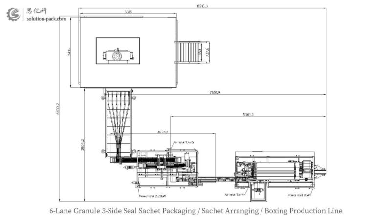 High Speed Ml K Multi Lane Granule Sachet Packing Machine Side