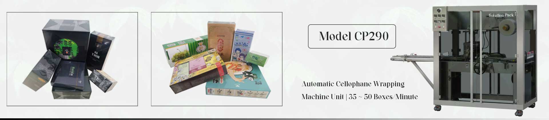 CP290 Automatic Carton Box Wrapping Machine Unit | Cellophane Wrapping Machine