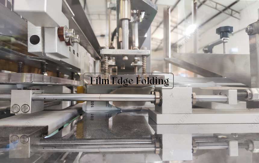 CP480 Automatic Cellophane Wrapping Machine Solution Film Edge Folding