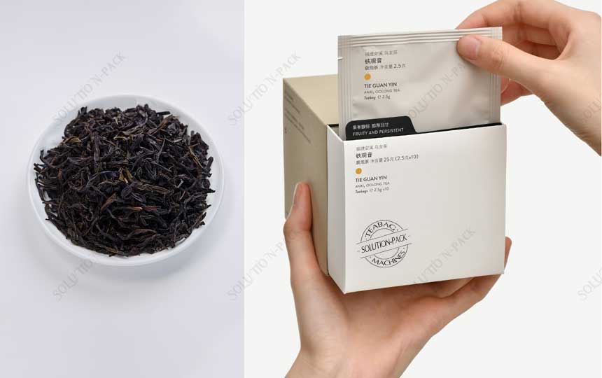 Oolong Tea Teabag Packing Machine - Foil-Enveloped Pyramid Teabag