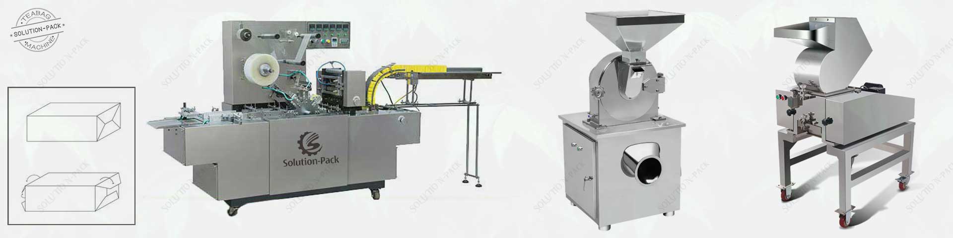 Ancillary Equipment | Cellophane Wrapping Machine | Universal Grinding Machine | Solution-Pack
