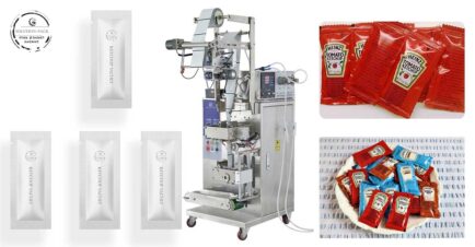 Solution-Pack | Automatic 4-Side Seal Liquid Sachet Packing Machine | Ketchup Sachet Packing Machine | Liquid Sealing Filling Machine | Honey Sachet Packing Machine