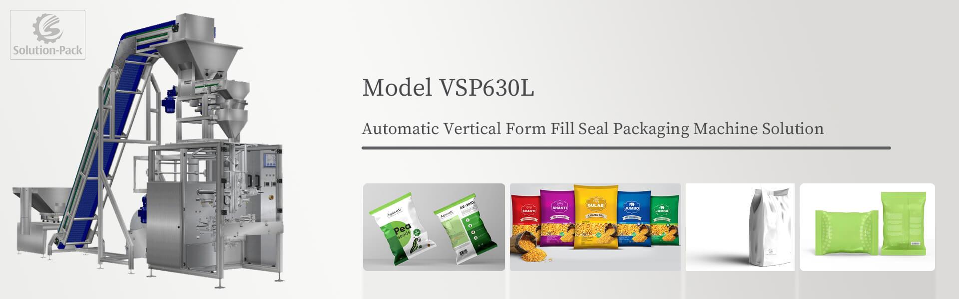 Solution-Pack | Model VSP630L vertical form fill seal machine packaging solution | Heading Banner Picture