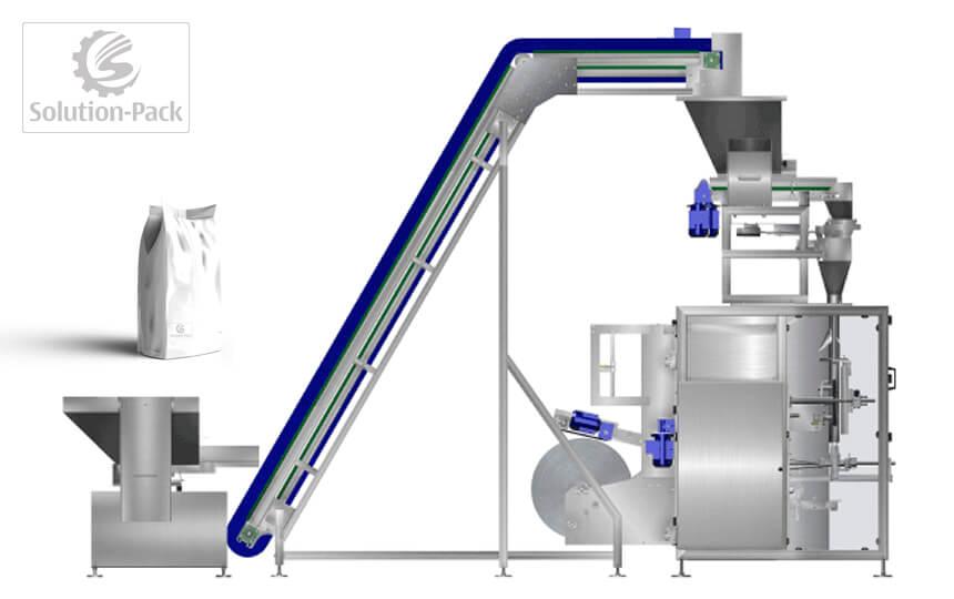 Solution-Pack | Model VSP630L vertical form fill seal machine packaging solution | Main Machine View