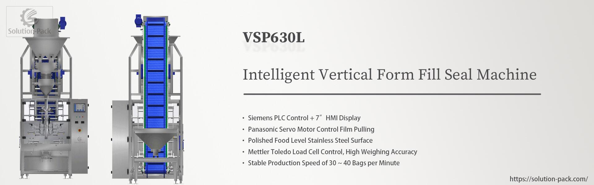Solution-Pack | Model VSP630L vertical form fill seal machine packaging solution | Middle Banner Picture