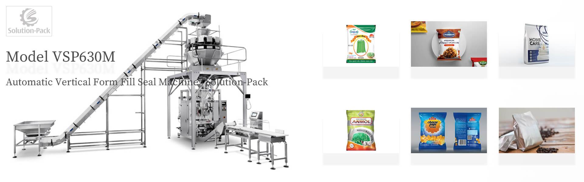 Solution-Pack | Model VSP630M Automatic Vertical Form Fill Seal Machine | Head Banner Picture