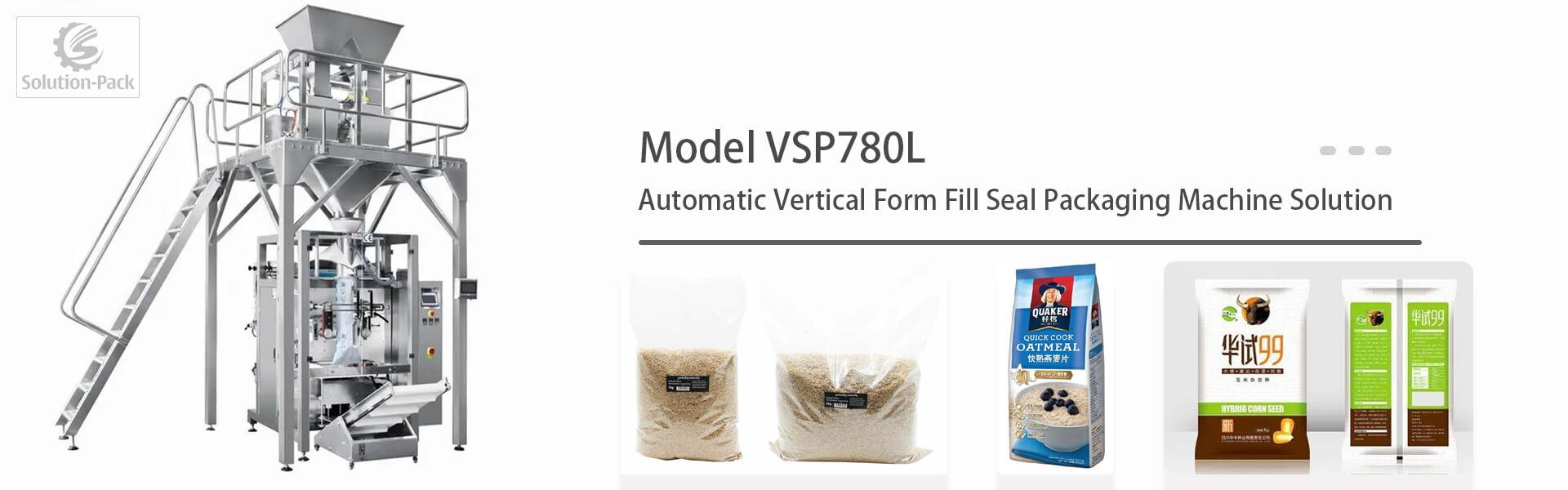 Solution-Pack | Model VSP780L vertical form fill seal machine packaging solution | Heading Banner Picture