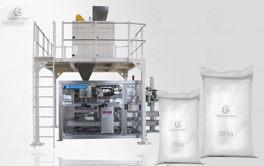 HTB Z50B Automatic Weighing Bagging Palletizing Machine Solution Bagging Machine System