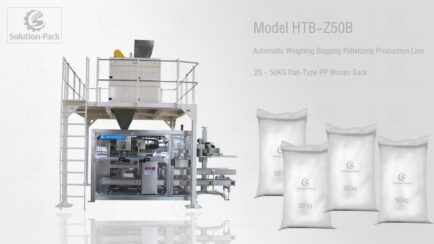 Solution-Pack | HTB-Z50B Automatic Weighing Bagging Palletizing Machine Production Line Featured Picture | Bagging Sewing Machine | Bagging Stitching Machine | Industrial Packaging Palletizing Machine Line