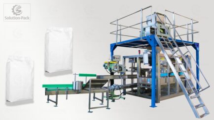 HTB-Z50BS Automatic Weighing Bagging Machine Unit | Auto Bagging Sewing Machine | Auto Bagging Stitching Machine | Solution-Pack | Industrial Packaging Solutions