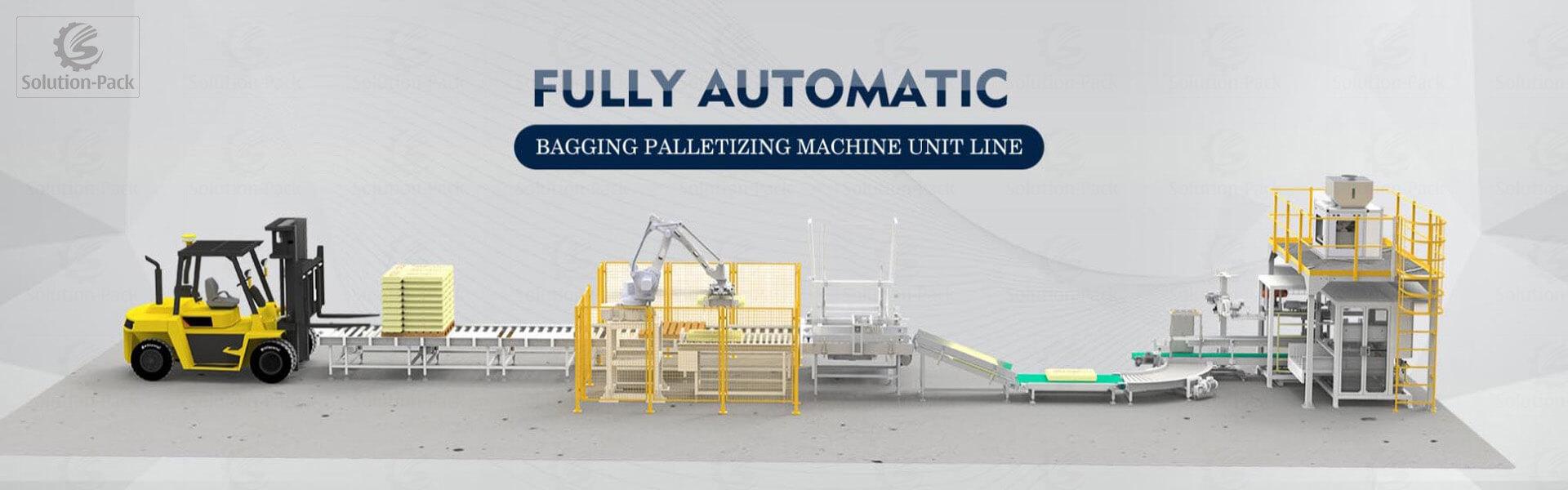 Solution-Pack | Intelligent Industrial Packaging Palletizing Solution Heading Banner Picture | Automatic Bagging Palletizing Machine | Manual Bagging Palletizing Machine | Bagging Machine