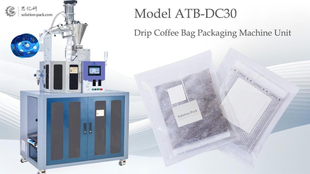 Solution-Pack | Model ATB-DC30 Drip Coffee Bag Packing Machine Solution | Drip Coffee Packaging Machine