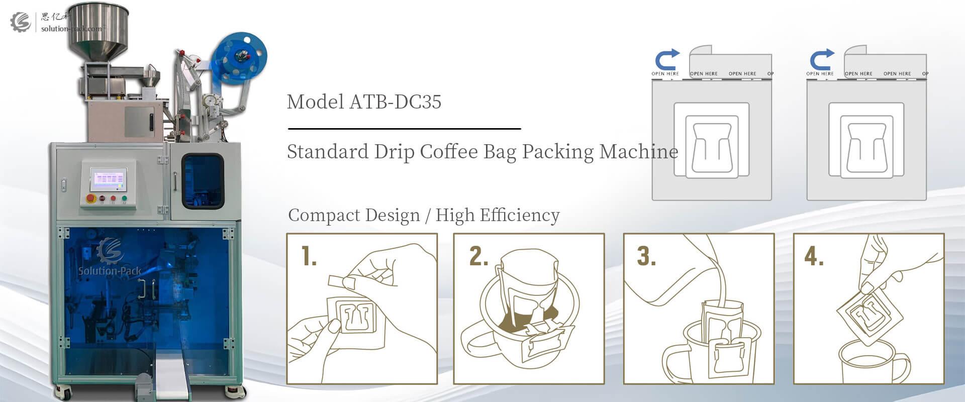 Solution-Pack | Drip Coffee Packaging Machine | Drip Coffee Bag Packing Machine