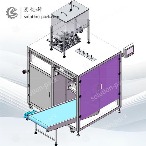 Solution-Pack | Multi-Lane 4-Side Seal Sachet Packing Machine | Liquid 4-Side Seal Sachet Packaging Machine | Ketchup Sachet Packaging Machine | Liquid Filling and Sealing Machine