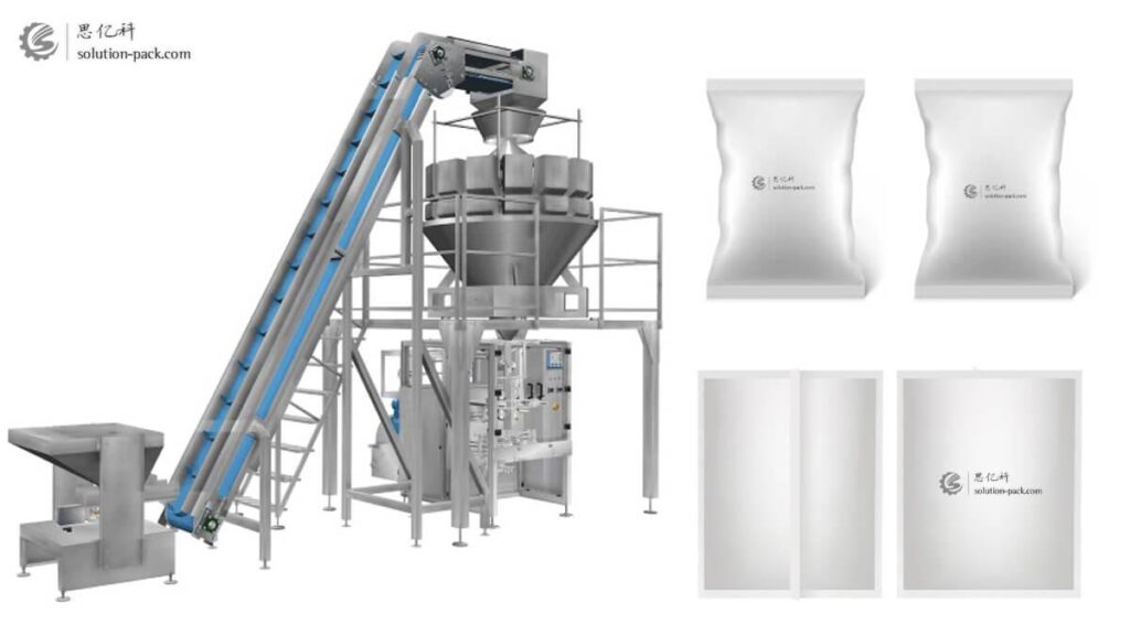 Automatic Pillow-Type Bag Vertical Packaging Machine Equipment | Solution-Pack | VFFS Packaging Machine