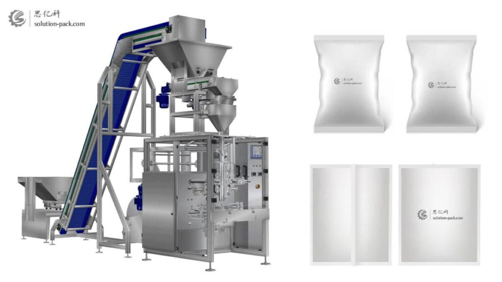 Automatic Pillow-Type Bag Vertical Packaging Machine Equipment | Solution-Pack | VFFS Packaging Machine