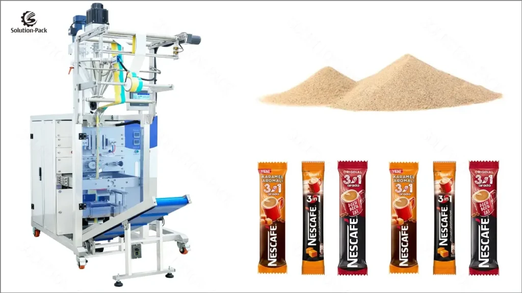 3-in-1 Economical Instant Coffee Stick Packaging Machine Equipment Featured Machine Picture | Solution-Pack