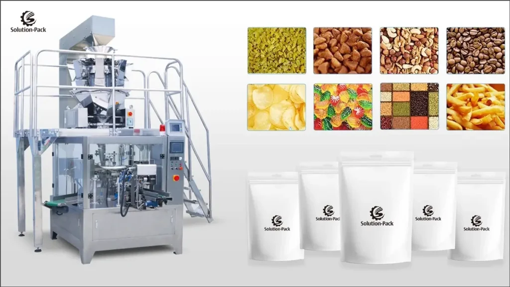 Automatic Pre-Made Pouches Rotary Packaging Machine Solutions Featured Machine Picture-01 | Solution-Pack