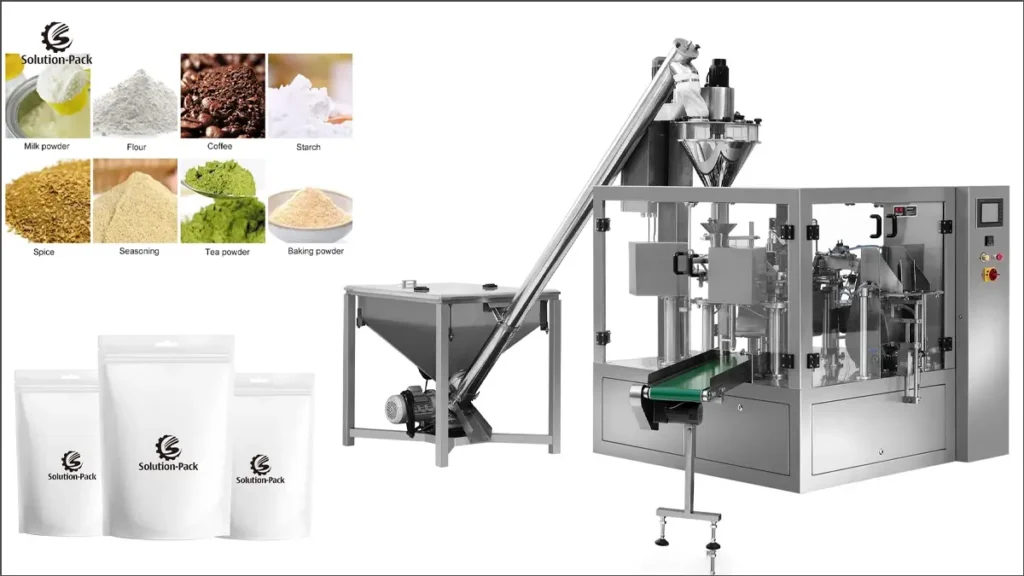 Automatic Pre-Made Pouches Rotary Packaging Machine Solutions Featured Machine Picture-03 | Solution-Pack