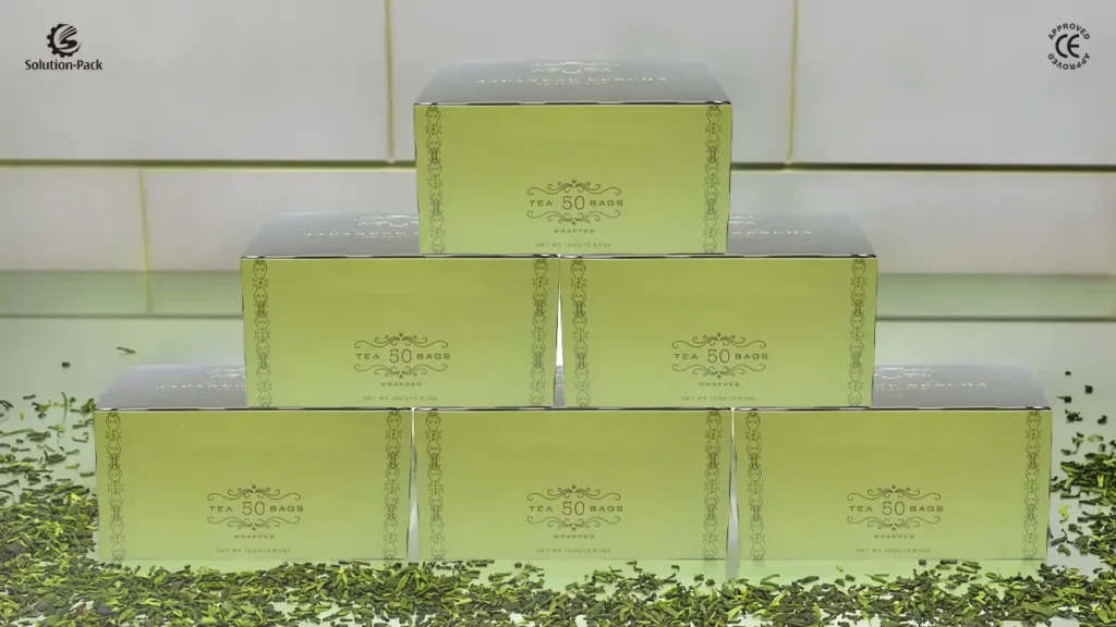 Teabox Cellophane Wrapping Machine | Model CP480 | Box Wrapping Machine | Teabox Samples View