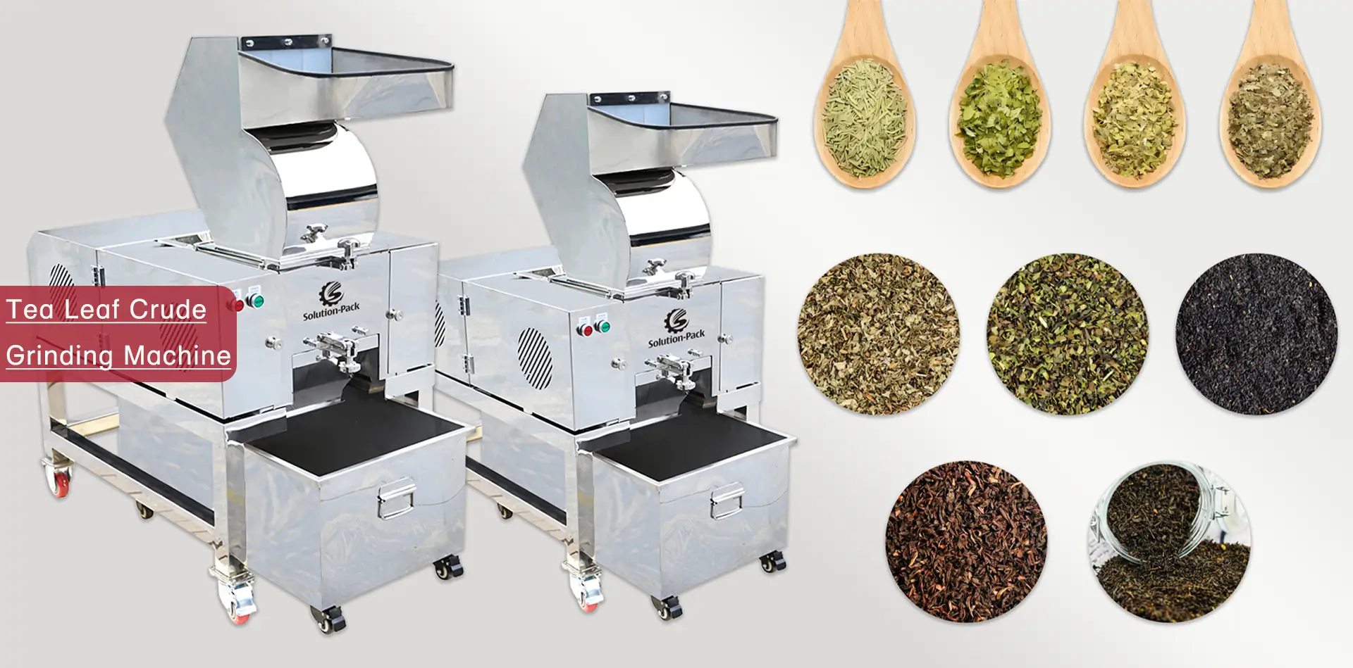 Solution-Pack | Smart Tea Leaf Crude Grinding Machine | Tea Leaf Grinder
