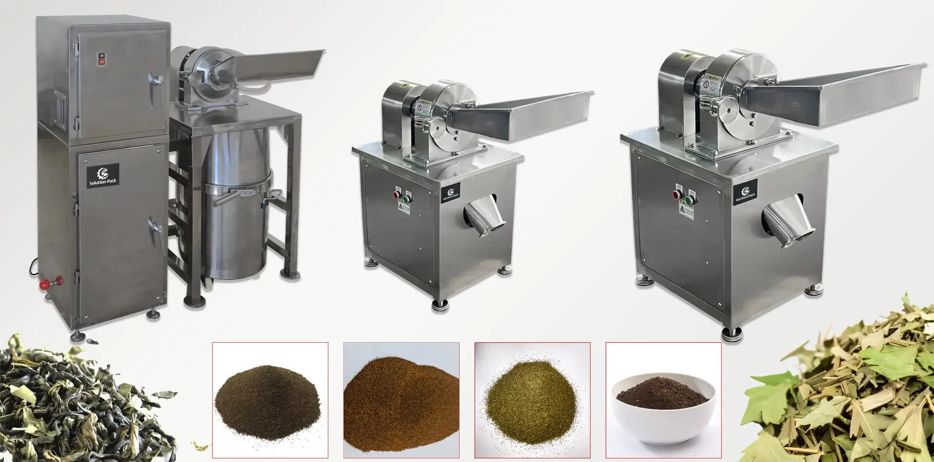 Tea Leaf Universal Grinding Machine | Heading Banner Picture | Solution-Pack