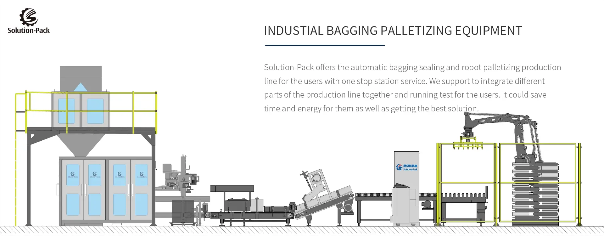 Industrial Bagging Solution | Manual & Automatic Bagging Palletizing Equipment Middle Banner Picture