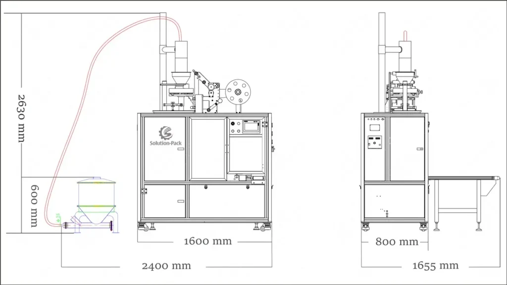 Model ATB-DC45 Drip Coffee Bag Packaging Machine Solution