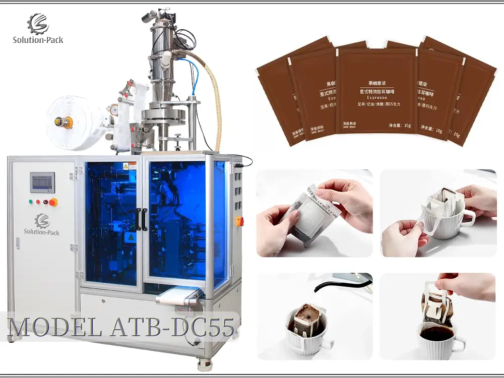 ATB-DC55 Drip Coffee Bag Packaging Machine | Solution-Pack