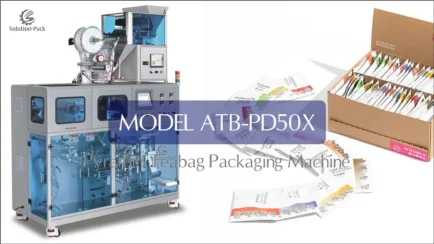 Model ATB-PD50X Premium Pyramid Teabag Packaging Machine | Solution-Pack