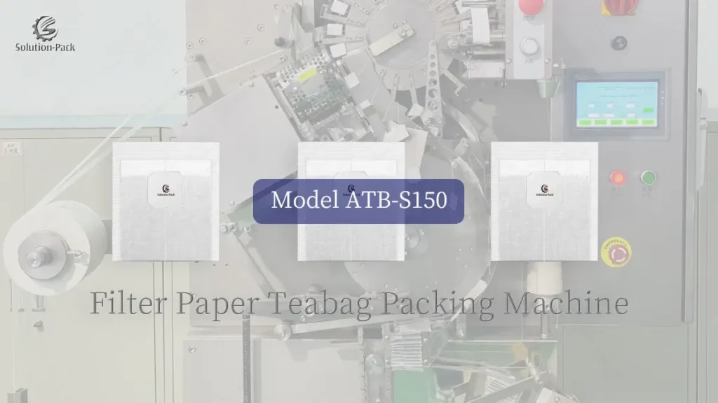 MODEL ATB S150 HIGH SPEED FILTER PAPER TEABAG PACKING MACHINE FEATURED PICTURE