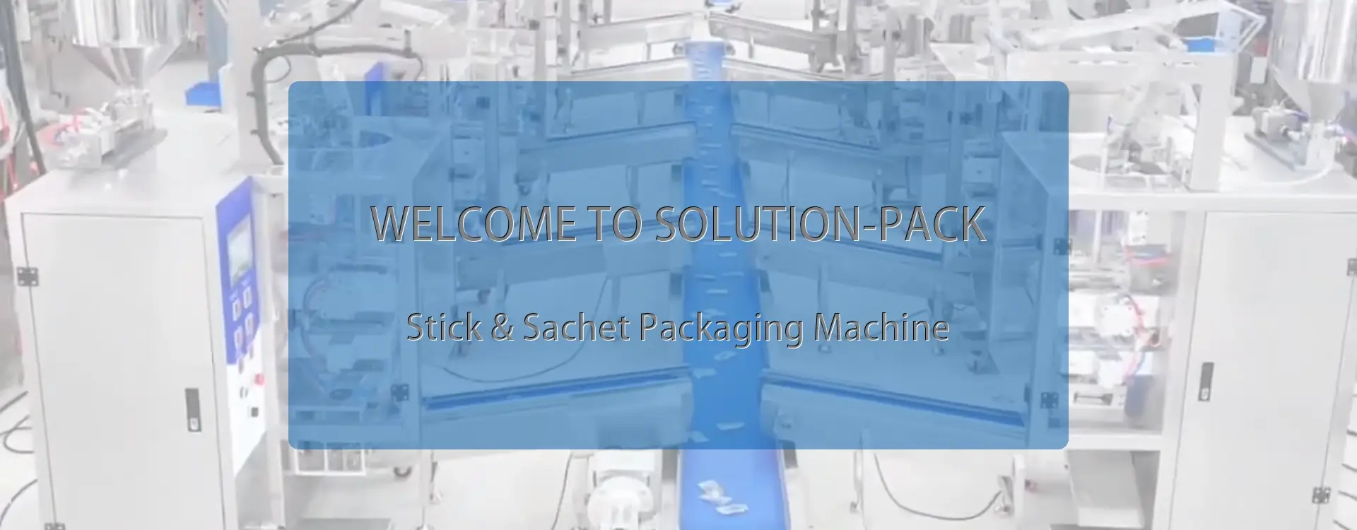 Model FB-100 Automatic Powder Sachet Packaging Machine Unit Bottom Banner Picture | Solution-Pack