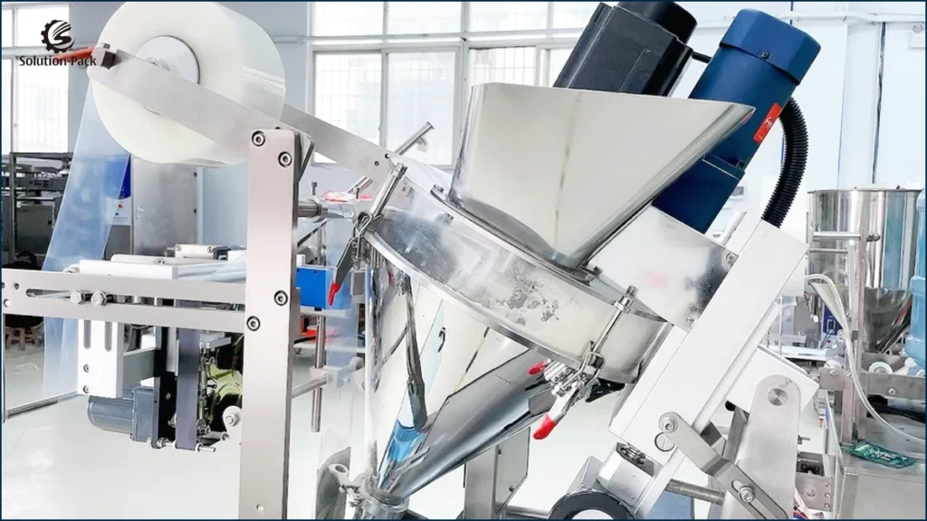Model FB-100 Automatic Powder Sachet Packaging Machine Unit Machine Detail View Picture-1 | Solution-Pack