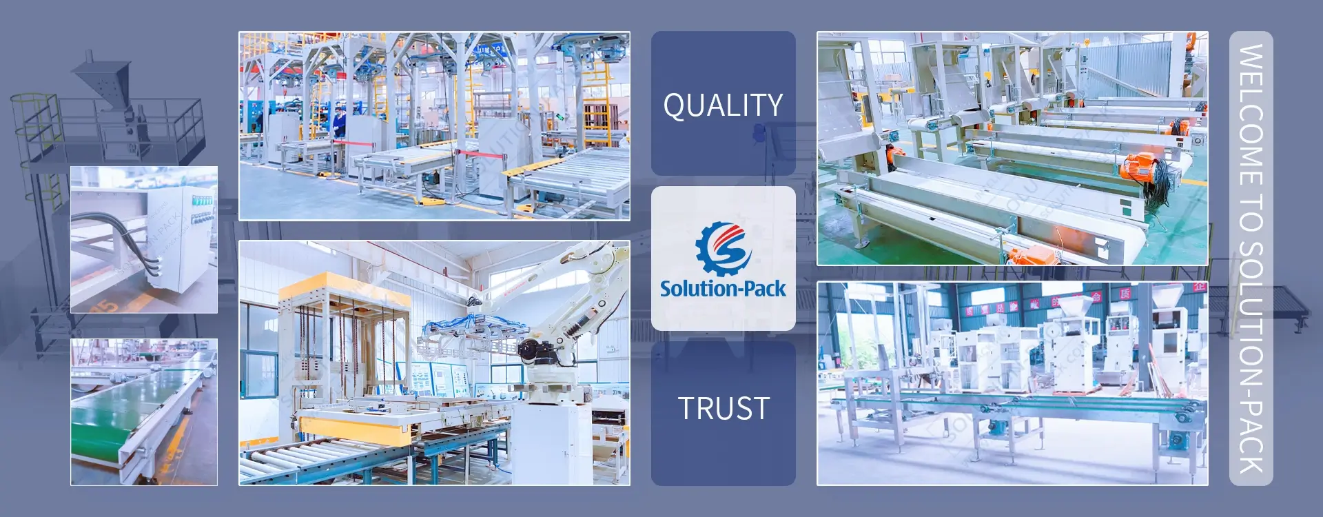 Model HZ25B Semi-Automatic Manual Bagging Machine Equipment Bottom Banner Picture | Solution-Pack