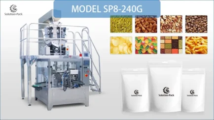 Model SP8-240G Automatic Granule Rotary Packaging Machine Solution Featured Picture | Solution-Pack