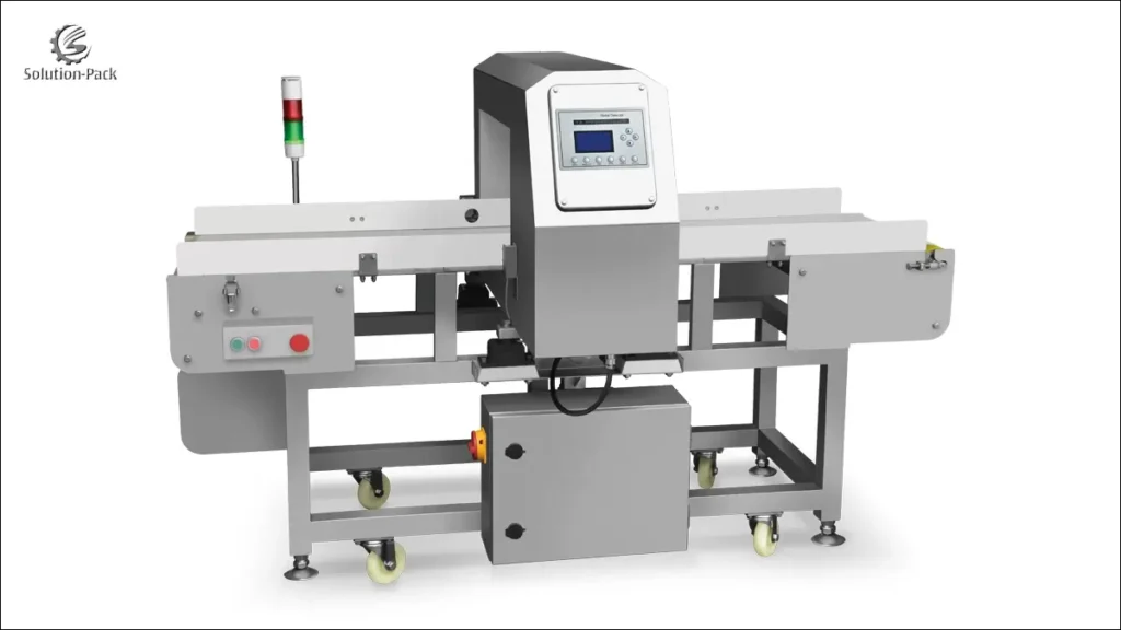 Model SP8-240P Automatic Powder Rotary Packaging Machine Solution Metal Detector (Optional) | Solution-Pack