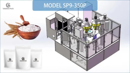 Model SP9-300P Automatic Double Filling Station Powder Rotary Packaging Machine Solution Featured Picture | Solution-Pack