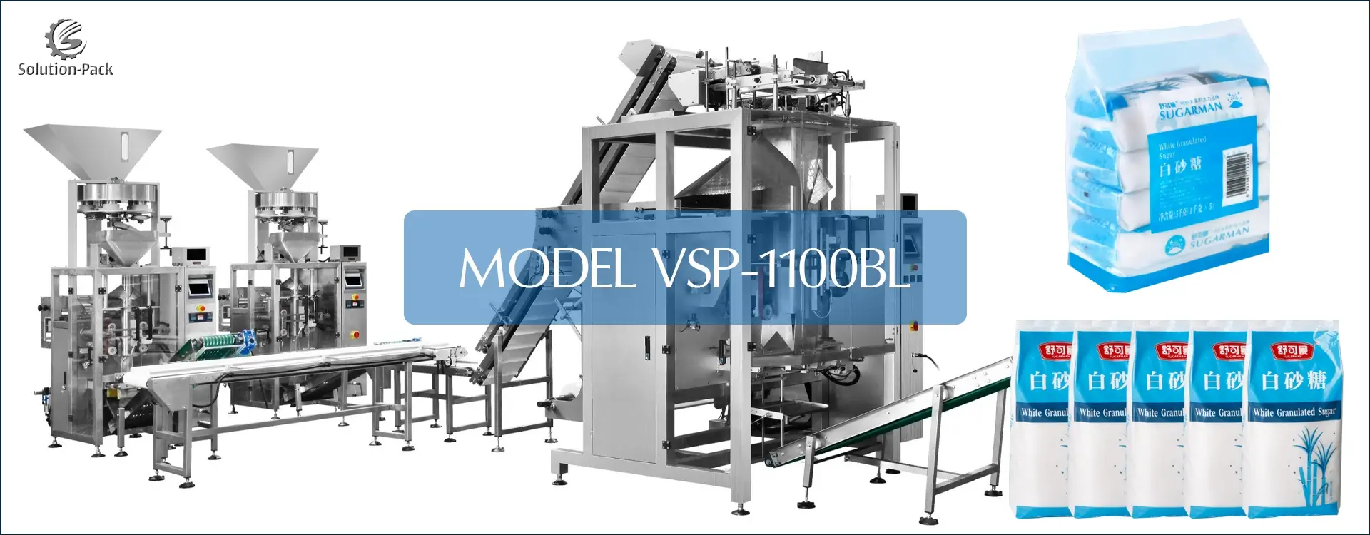 Model VSP-1100BL Automatic Bag-in-Bag Baling Packaging Machine Line | Solution-Pack (Heading Banner Picture)