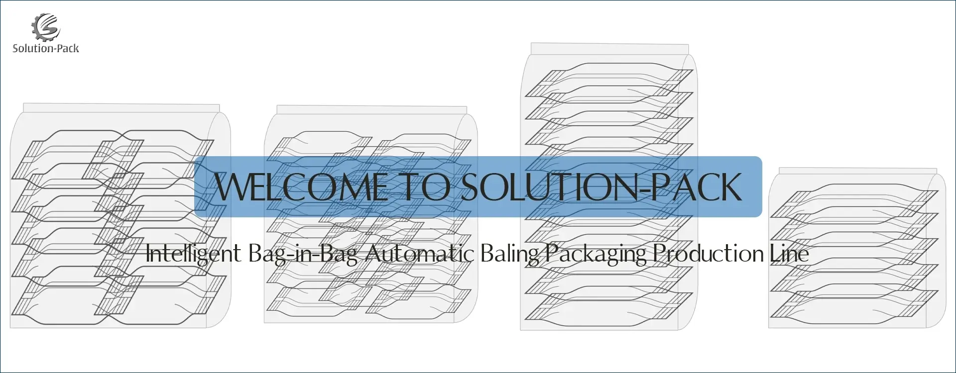 Model VSP-1100BL Automatic Bag-in-Bag Baling Packaging Machine Line | Solution-Pack (Middle Banner Picture)