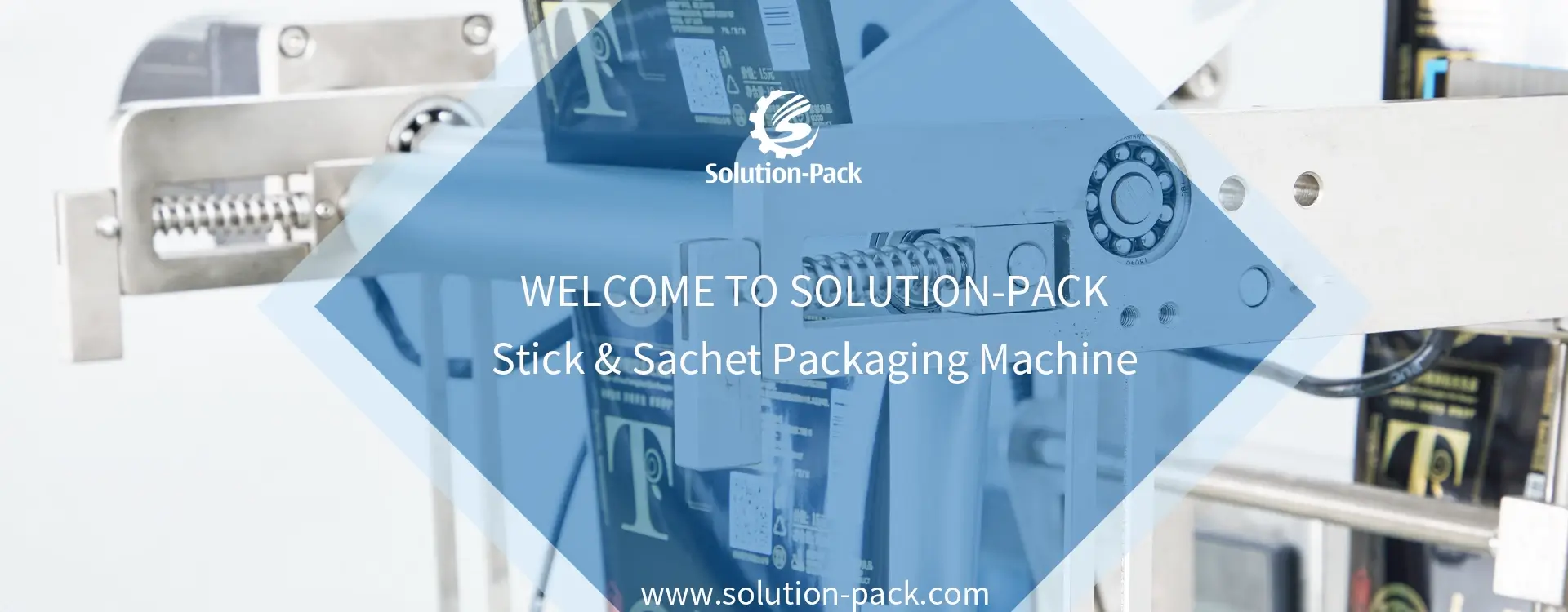 Model Y3-100 Automatic Liquid 3-Side Seal  Sachet Packaging Machine Unit Bottom Banner Picture | Solution-Pack