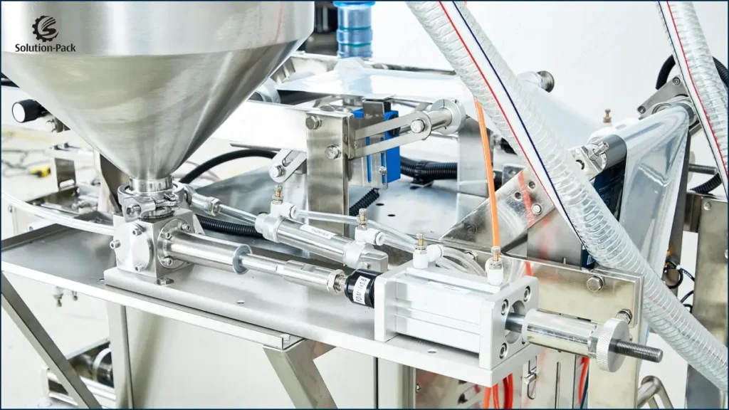 Model Y4-100 Automatic Liquid 4-Side Seal  Sachet Packaging Machine Unit Machine Detail View-2 | Solution-Pack