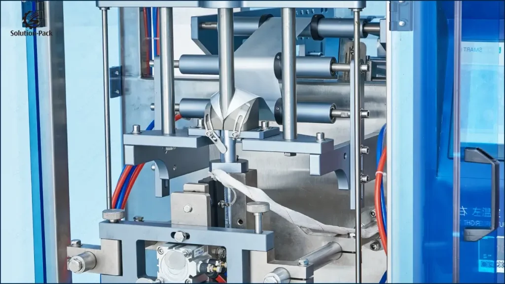 Model YB-100 Automatic Liquid Center-Seal Stick Sachet Packaging Machine Unit Machine Detail View -1 | Solution-Pack