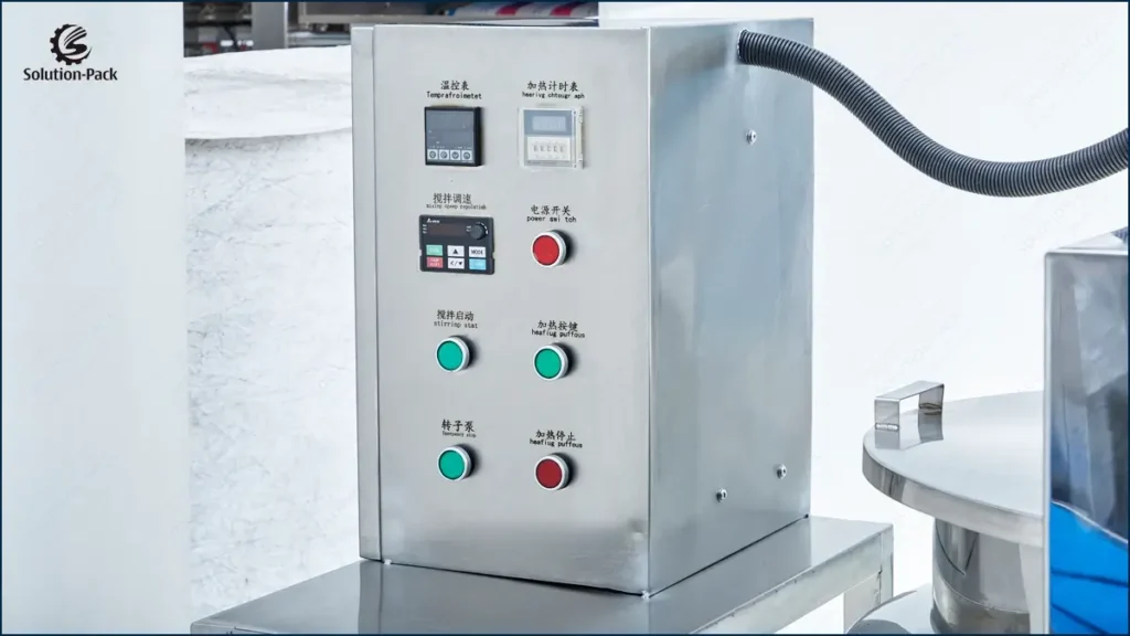 Model YB-100 Automatic Liquid Center-Seal Stick Sachet Packaging Machine Unit Machine Detail View -3 | Solution-Pack