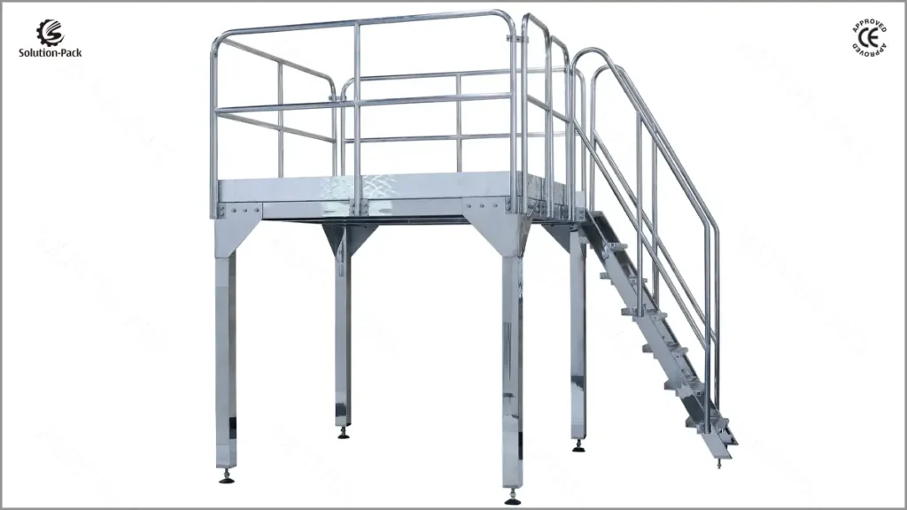 2 ~ 6kg Detergent Powder Automatic Vertical Packaging Machine Solution 8 Maintenance Working Platform of Automatic Detergent Powder Packaging Machine Solution