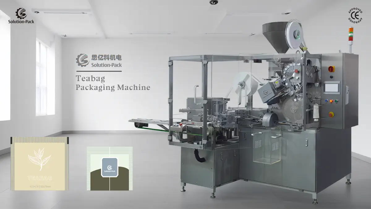 Premium Filter Paper Teabag Packaging Machine | Model ATB-C10 | High-Speed Teabag Machine | Solution-Pack | Featured Machine Picture