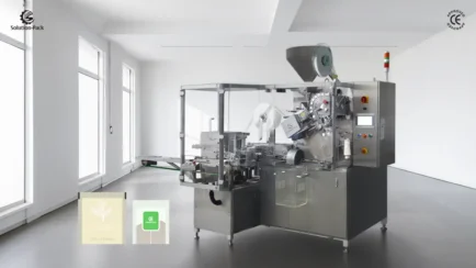 Premium Filter Paper Teabag Packaging Machine | Model ATB-C6 | High-Speed Teabag Machine | Solution-Pack | Featured Machine Picture