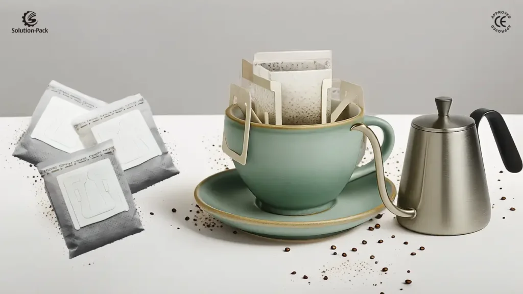 Cheapest Drip Coffee Bag Packaging Machine | Model ATB-DC30E | Drip Bag Coffee Machine | Featured Sample Pictures