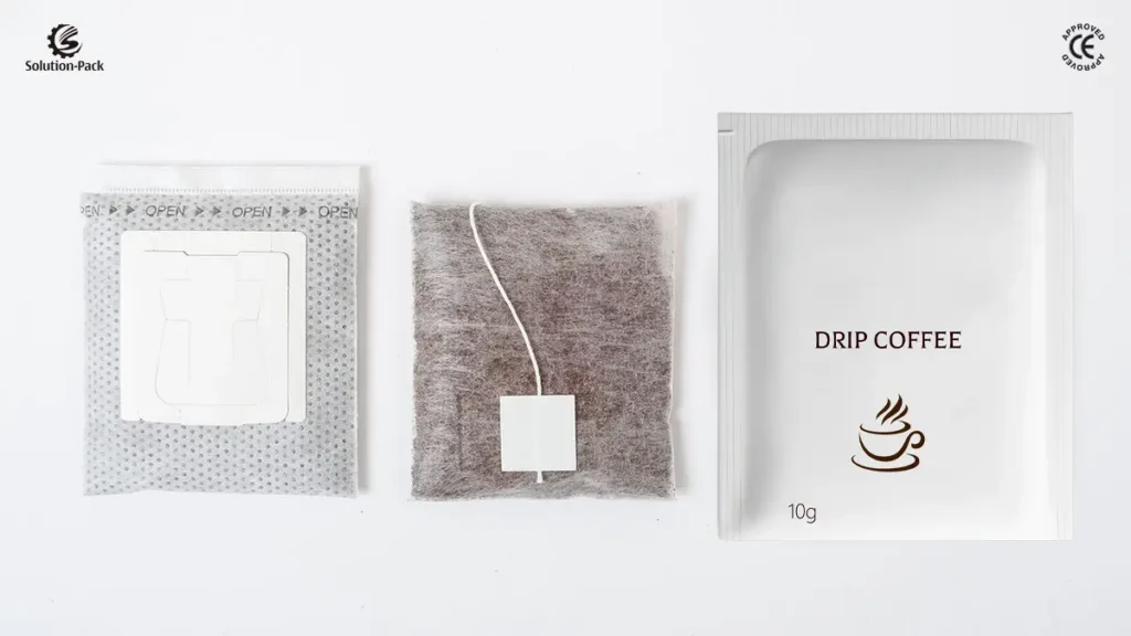 Premium High-Speed Drip Coffee Bag Packaging Machine | Model ATB-DC45 | Solution-Pack | Drip Coffee Bag Samples-3