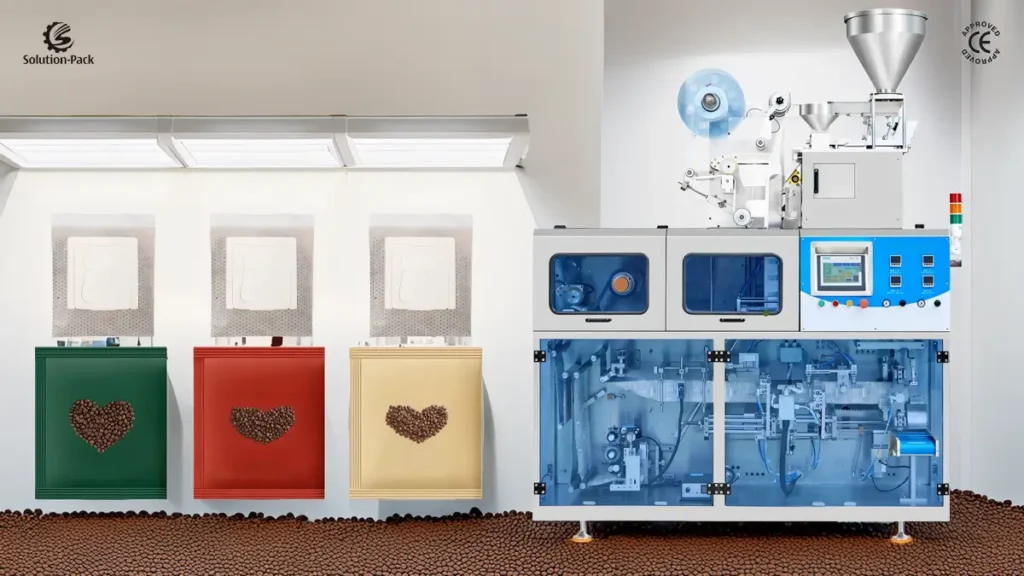 Premium High-Speed Drip Coffee Bag Packaging Machine | Model ATB-DC45 | Solution-Pack | Featured Machine Picture