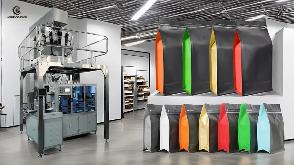Newest Automatic pound coffee bag packaging machine | Model ATB-DP | Solution-Pack | Featured Machine Picture